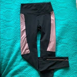 Fabletics Pink Panel Leggings